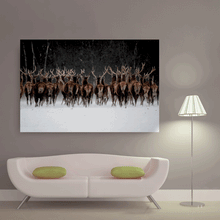 Load image into Gallery viewer, Canvas Wall Art: A Vast Herd of Reindeer (48&quot;x32&quot;)
