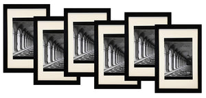 MDF2915-11X17 6P BLACK WALL PICTURE FRAMES