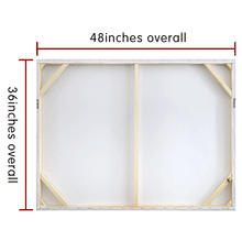 Load image into Gallery viewer, Canvas Wall Art: Abstract Art Waves on the Beach (48"x36")