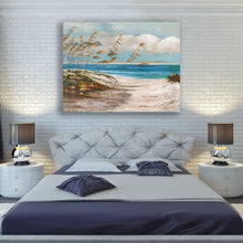 Load image into Gallery viewer, Canvas Wall Art: A Look by the Sea Abstract Painting (48&quot;x36”)
