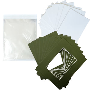 Studio 500 10-Pack Picture Mats for 16"x20" frame with 11"x14" Opening (Various Colors)