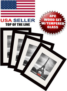 Studio 500 5x7" 8x10" 11x14" 16x20" 12x18" 20x20" Black or White Pine Wood Frames: Luxury Sets