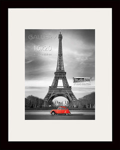 Studio 500 2-Piece Value Pack~16"x20" Luxury Wall Mounted Matte Bordered Picture Frames in Black or White