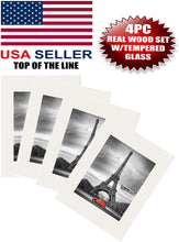 Load image into Gallery viewer, Studio 500 5x7&quot; 8x10&quot; 11x14&quot; 16x20&quot; 12x18&quot; 20x20&quot; Black or White Pine Wood Frames: Luxury Sets
