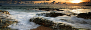 Canvas Wall Art: The Relentless Sea (58"x28")
