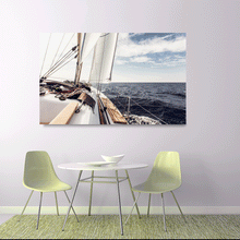Load image into Gallery viewer, Canvas Wall Art: Yachting on a Sunday Afternoon (48&quot;x32&quot;)

