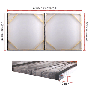 Canvas Wall Art: The Mysterious Forest; 2 panels (total size 60"x30")