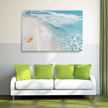 Load image into Gallery viewer, Canvas Wall Art - Hilton Head North Carolina in Color (48&quot;x32&quot;)
