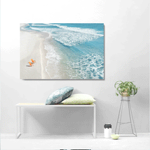 Load image into Gallery viewer, Canvas Wall Art - Hilton Head North Carolina in Color (48&quot;x32&quot;)
