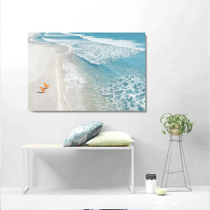 Canvas Wall Art - Hilton Head North Carolina in Color (48"x32")