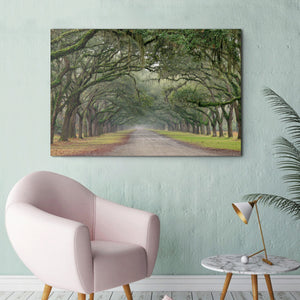 Canvas Wall Art: The Poet's Walk in Central Park (48"x32")