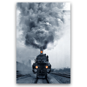 Canvas Wall Art: The Locomotive Steam Train (32"x48")