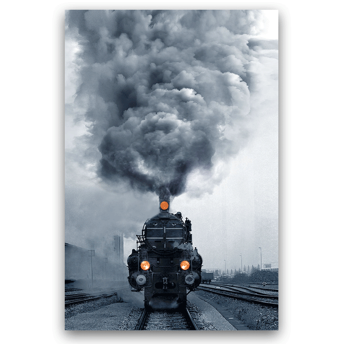 Canvas Wall Art: The Locomotive Steam Train (32