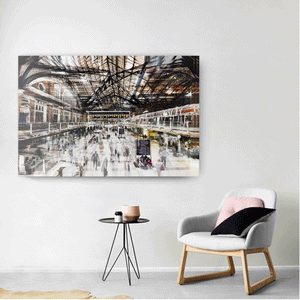Canvas Wall Art: Grand Central Train Station (48"x32")