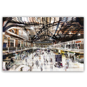 Canvas Wall Art: Grand Central Train Station (48"x32")