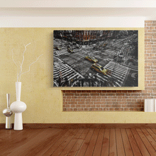 Load image into Gallery viewer, Canvas Wall Art: NYC Yellow Cabs (48&quot;x32&quot;)
