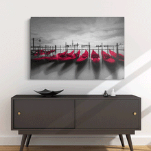 Load image into Gallery viewer, Canvas Wall Art: The Pier in Venice, Italy (48&quot;x32&quot;)
