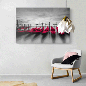 Canvas Wall Art: The Pier in Venice, Italy (48"x32")