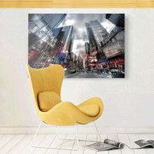 Load image into Gallery viewer, Canvas Wall Art: Times Square, NYC in Color (48&quot;x32&quot;)
