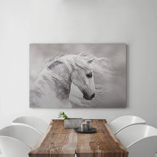Load image into Gallery viewer, Canvas Wall Art: Natures Beauty the Wild White Stallion (48&quot;x32&quot;)
