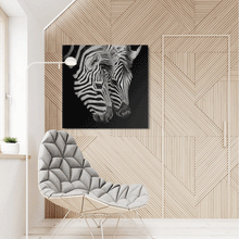 Load image into Gallery viewer, Canvas Wall Art: Two African Zebras (32&quot;x32&quot;)
