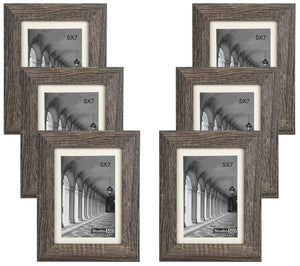 Grey Distressed Wide Border Picture Frames (Various sizes)