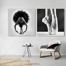 Load image into Gallery viewer, Canvas Wall Art: The Perfect Ballerina; 2 Panels (Total Size: 60&quot;x30&quot;)
