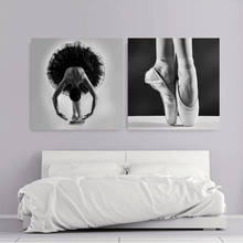 Load image into Gallery viewer, Canvas Wall Art: The Perfect Ballerina; 2 Panels (Total Size: 60&quot;x30&quot;)
