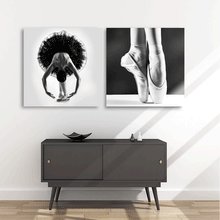 Load image into Gallery viewer, Canvas Wall Art: The Perfect Ballerina; 2 Panels (Total Size: 60&quot;x30&quot;)
