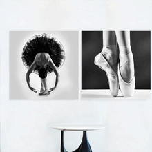 Load image into Gallery viewer, Canvas Wall Art: The Perfect Ballerina; 2 Panels (Total Size: 60&quot;x30&quot;)
