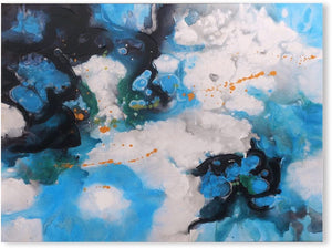 Canvas Wall Art: The Blue Lagoon Painting (48"x36")