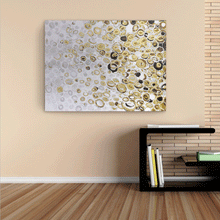 Load image into Gallery viewer, Canvas Wall Art: Circles of Life Painting (48&quot;x36&quot;)

