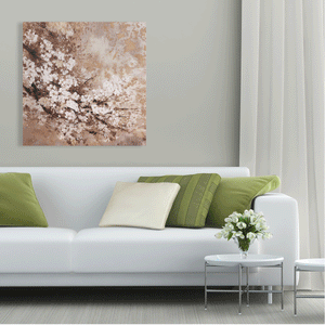 Canvas Wall Art: The Cherry Blossom from the God of Sun Painting (36"x36")