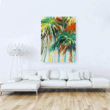 Load image into Gallery viewer, Canvas Wall Art: The Abstract Amazonian Palm Trees (36&quot;x48&quot;)
