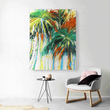 Load image into Gallery viewer, Canvas Wall Art: The Abstract Amazonian Palm Trees (36&quot;x48&quot;)
