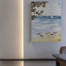 Load image into Gallery viewer, Canvas Wall Art: Calm and Peace by the Ocean Painting (36&quot;x48&quot;)
