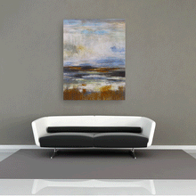 Load image into Gallery viewer, Canvas Wall Art: The Land in Abstract Painting (32&quot;x48&quot;)
