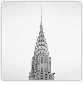 Canvas Wall Art: The Top of the Empire State and Chrysler Building; 2 panels (total size 60"x30")