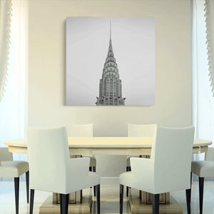 Canvas Wall Art: The Top of the Empire State and Chrysler Building; 2 panels (total size 60"x30")