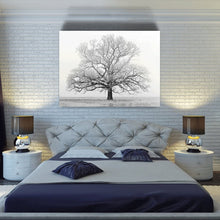Load image into Gallery viewer, Canvas Wall Art: Nature&#39;s Beauty of the Lonesome Tree in Winter (48&quot;x32&quot;)
