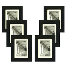 Load image into Gallery viewer, 5X7 WALL AND TABLETOP BLACK PICTURE FRAMES
