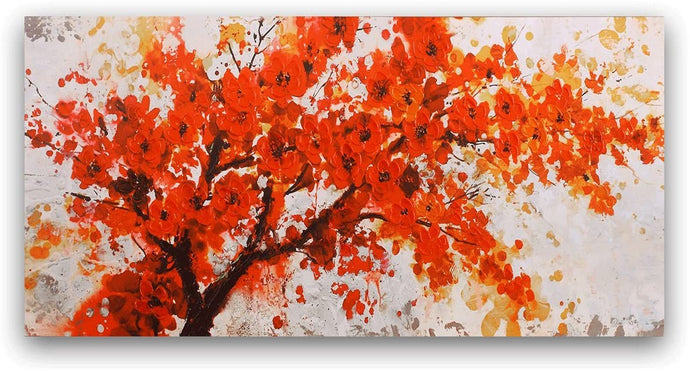 Canvas Wall Art: The Red Leaves Painting (60