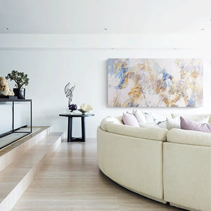 Canvas Wall Art: The Waterfall in Abstract Art Painting (60"x30")