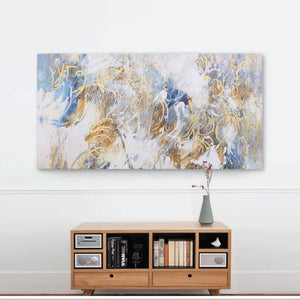 Canvas Wall Art: The Waterfall in Abstract Art Painting (60"x30")