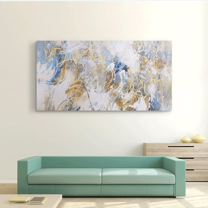 Canvas Wall Art: The Waterfall in Abstract Art Painting (60