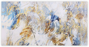 Canvas Wall Art: The Waterfall in Abstract Art Painting (60"x30")